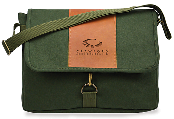 686L Courier Bag/Leather Flap