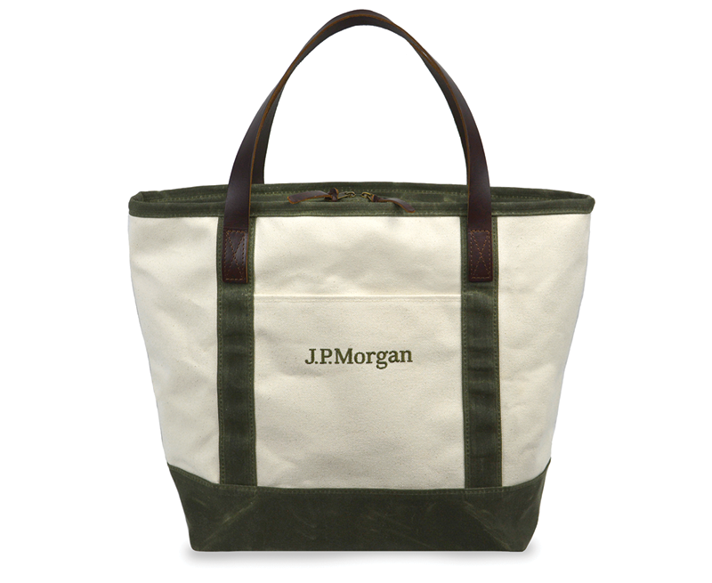 227UW-RZ Large Urban Two Tone Tote with Deluxe Recessed Zip Closure