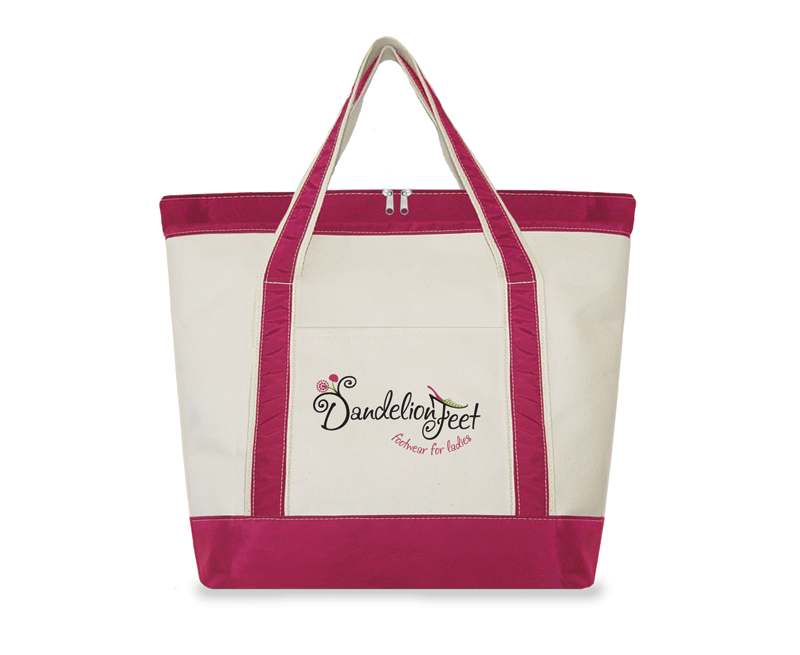 Two Tone Totes ~ Canvas with Nylon Trim
Deluxe Recessed Zipper (RZ)