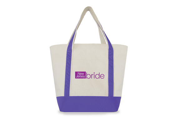 Two Tone Totes ~ Canvas with Nylon Trim Open Top Tote with Front Pocket 